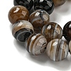 Natural Banded Agate Beads Strands G-NH0023-B01-01-4