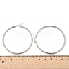 Tarnish Resistant 304 Stainless Steel Big Hoop Earrings X-EJEW-F105-04P-4