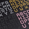 AHADERMAKER 4 Sheets 4 Styles Acrylic Rhinestone Stickers DIY-GA0004-25-1