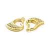 Brass Micro Pave Cubic Zirconia Charms KK-E068-VF182-3