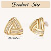 925 Sterling Silver Triangle Stud Earrings JE998A-3