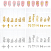 4 Bags 4 Styles Brass Cabochons MRMJ-OC0004-04-1