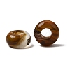 Watermelon Stone Glass European Large Hole Beads X-G-Q442-04-2