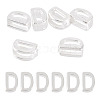 6Pcs 925 Sterling Silver Hollow Initial Beads STER-TA0001-53D-1