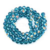 Transparent Electroplate Glass Beads Strands EGLA-N012-001-B10-2