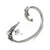 316 Surgical Stainless Steel Cuff Earrings EJEW-E300-10AS-01-2