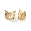 Brass Hoop Clasps KK-Z136-57B-G-1