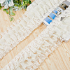 Three Layer Polyester Pleated Lace Trim OCOR-WH0088-18B-4