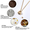 1Pc 304 Stainless Steel Heart Pendant Urn Ashes Necklaces NJEW-CN0001-20G-6