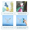 Gorgecraft Waterproof PVC Colored Laser Stained Window Film Adhesive Stickers DIY-WH0256-043-5