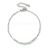 Natural Green Aventurine Beads Link Bracelets BJEW-JB11835-02-2