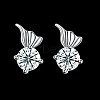 Exquisite 925 Sterling Silver Cubic Zirconia Stud Earrings EJEW-BB20054-8