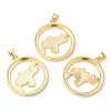 Eco-Friendly Rack Plating Brass Pendants KK-R143-23G-1