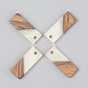 Resin & Walnut Wood Pendants RESI-S389-059A-C04-1