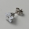 Crystal Rhinestone Tiny Star Stud Earrings EJEW-TAC0011-10E-1