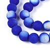Frosted Opaque Glass Beads Strands LS-GLAA-T032-P8mm-MBB11-3