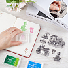CRASPIRE 4Pcs 4 Styles Plant Clear Silicone Stamps DIY-CP0009-80B-3