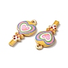 Alloy Enamel Pendants ENAM-D043-11G-01-2