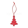 Christmas Wood Christmas Tree Pendant Decorations HJEW-JM02166-01-1