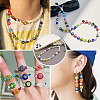 50Pcs 2 Colors Handmade Millefiori Lampwork Beads LAMP-TADJ0001-03B-6