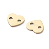 304 Stainless Steel Laser Cut Heart Connector Charms STAS-M111-16G-01-2