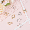 8Pcs 4 Style Brass Crystal Rhinestone Shoe Decoration FIND-HY0003-22-5