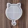 DIY Cat's Head Display Tray Silicone Molds DIY-G058-D02-2