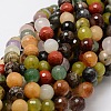 Faceted Round Natural Assorted Gemstone Bead Strands G-L437-44-8mm-1