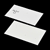 Smiling Face Paper Earrings Necklace Display Cards FIND-T072-01C-04-2
