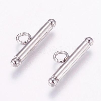 Tarnish Resistant 304 Stainless Steel Toggle Clasps STAS-K148-01P-1