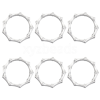 6Pcs Alloy Napkin Rings AJEW-CP0009-05S-1