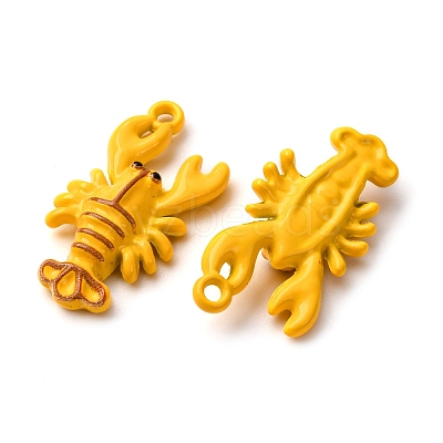 Baking Paint Alloy Pendants FIND-G097-01B-1