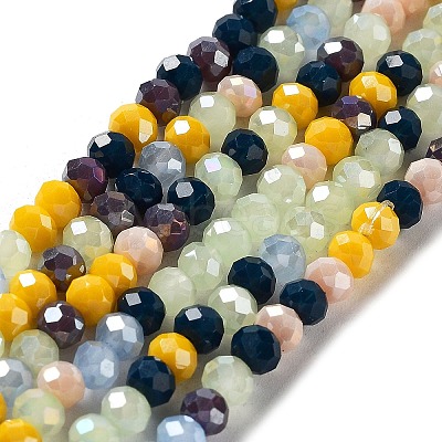 Glass Beads Strands EGLA-A034-M4mm-54-1
