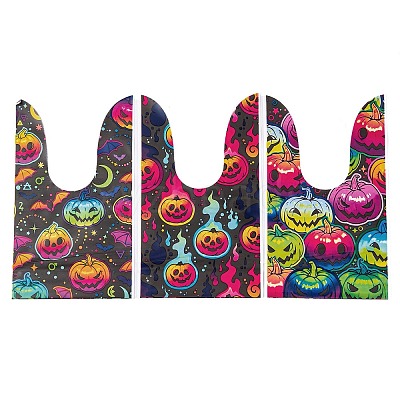 100Pcs Rabbit Shaped Halloween Candy Plastic Bags ABAG-U001-02S-1