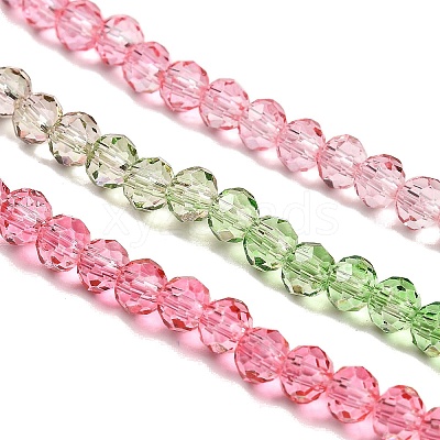 Transparent Painted Glass Beads Strands X1-DGLA-A034-T3mm-A18-1