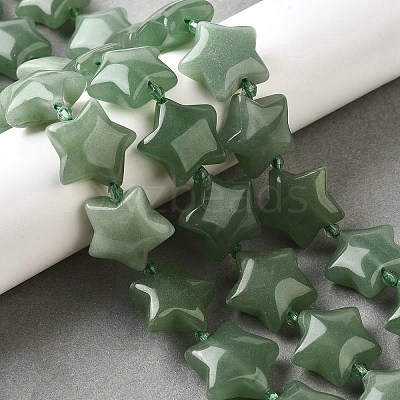 Natural Green Aventurine Beads Strands G-U023-C01-02-1
