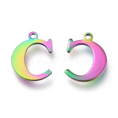 Ion Plating(IP) 304 Stainless Steel Charms STAS-H112-C-M-1