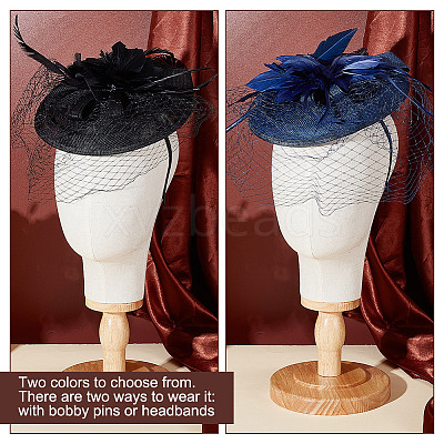 2 Sets 2 Colors  Mesh Veil Hair Bands MRMJ-GA0001-24-1