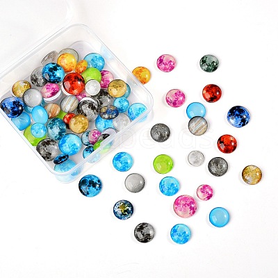 Luminous Glass Cabochons GLAA-SZ0001-12-1