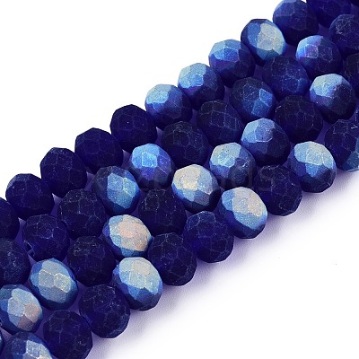 Transparent Glass Beads Strands X-EGLA-A044-T8mm-MB06-1