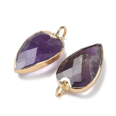 Natural Amethyst Pendants G-G012-13G-07-1