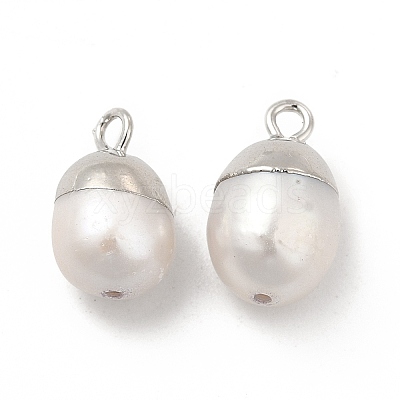 Natural Pearl Pendants PEAR-P004-45P-1
