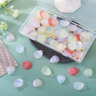 114Pcs Transparent Plastic Pendants KY-TA0001-56-1