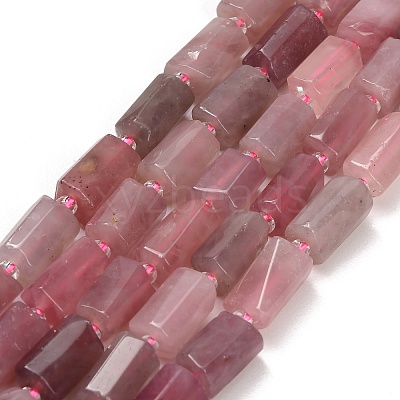 Natural Purple Madagascar Rose Quartz Beads Strands GG-CBA7621-A04-01-1