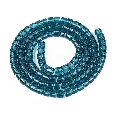 Transparent Glass Beads Strands GLAA-N065-4x4mm-A07-1