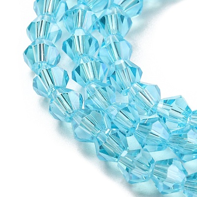Transparent Electroplate Glass Beads Strands EGLA-A039-T2mm-A20-1