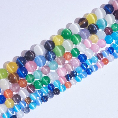 Round Cat Eye Beads G-SZ0001-80A-1