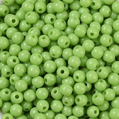 Opaque Acrylic Beads SACR-A007-01C-24-1