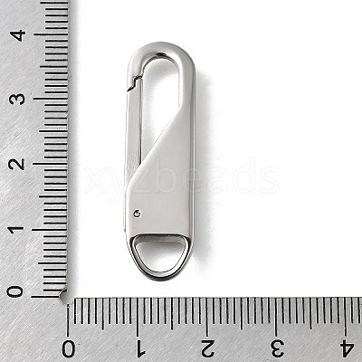 304 Stainless Steel Keychain Clasps STAS-U051-02B-P-1
