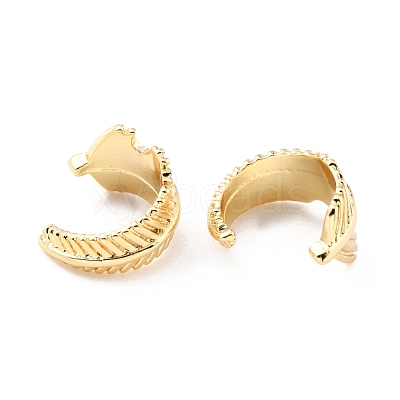 Brass Cuff Earrings EJEW-K086-06G-1